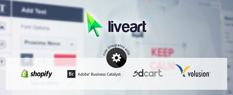 LiveArt integrations with different platforms